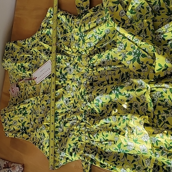 Banjanan Eliza Dress Audrey Sprig Aurora Cotton Poplin Midi - Picture 9 of 10